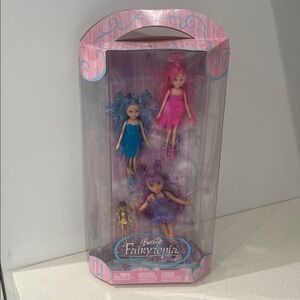 NIB - Barbie Fairytopia - Wisdom Fairy- Set of Four.  Rare.